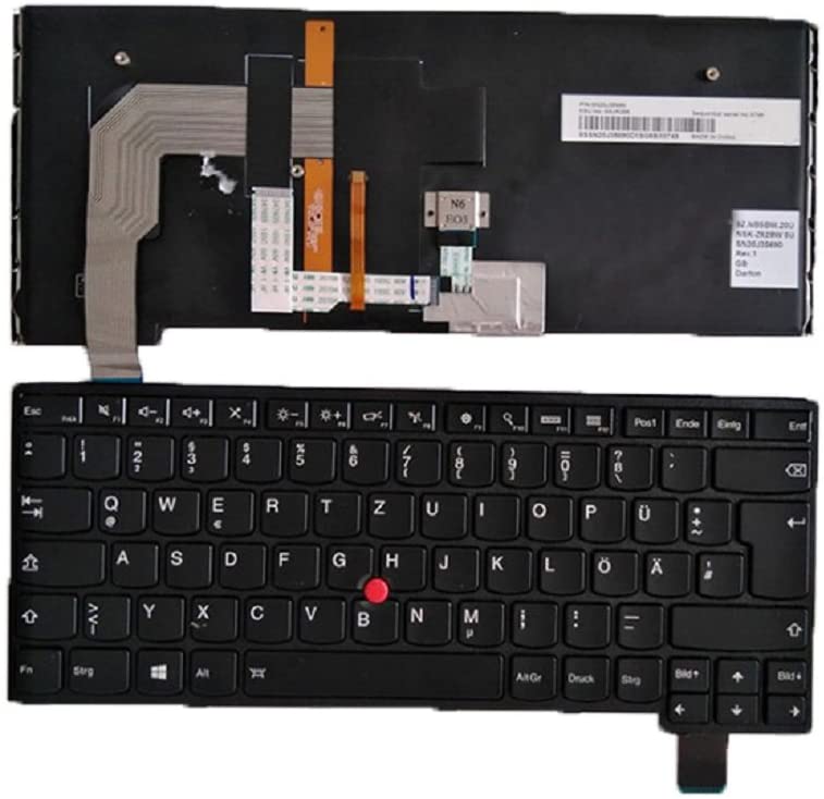 Laptop Keyboard For Lenovo Thinkpad S3 Yoga 14 Yoga 460 Germany GR 00HW775 00HW812 SN20F98426