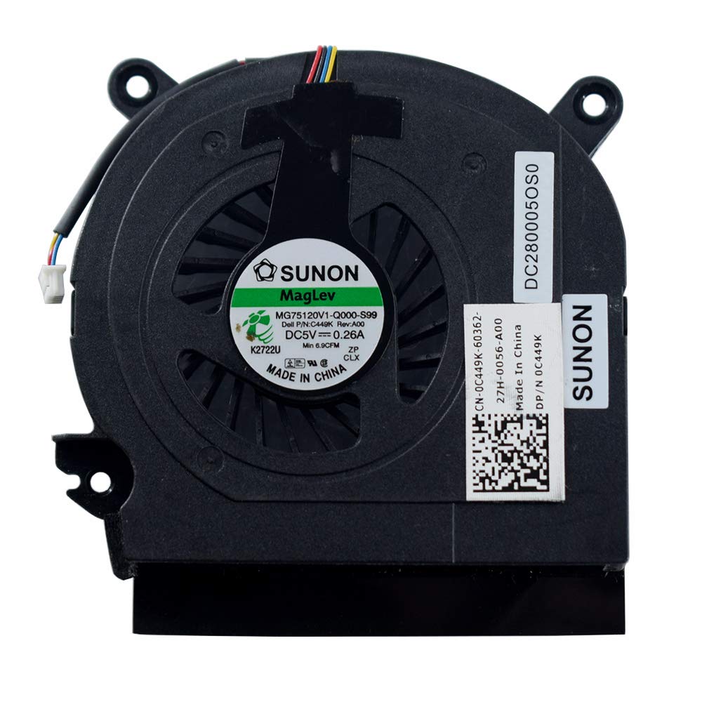 Laptop CPU Cooling Fan For Dell Latitude E6500 Precision M4400 Series