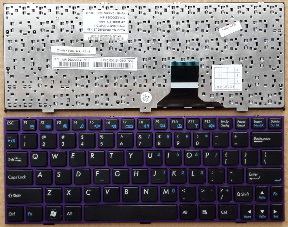 Laptop Keyboard For HCL Mini CLEVO M1100 M1110 M1100 Series