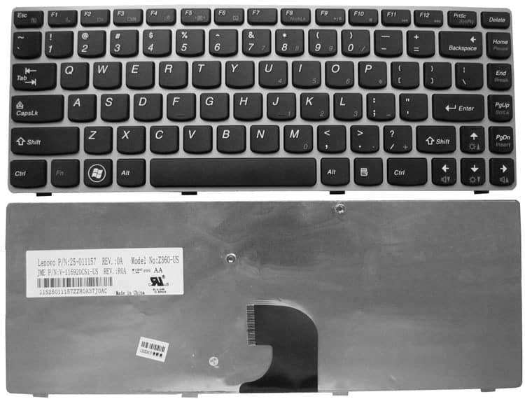 Laptop Keyboard For Lenovo Z360 Z360A Z360G