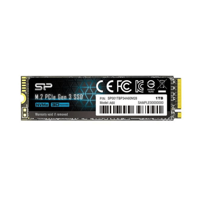 Silicon Power P34A60 1TB M.2 NVMe Internal SSD SP001TBP34A60M28