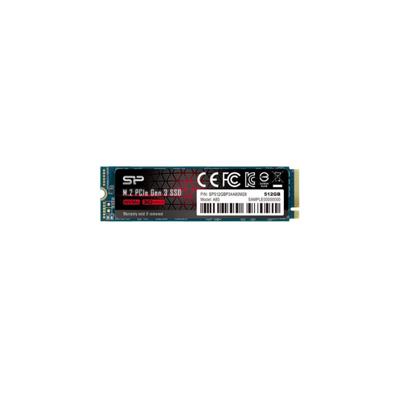 Silicon Power 512GB NVMe PCIe Gen3 x4 M.2 2280 SSD